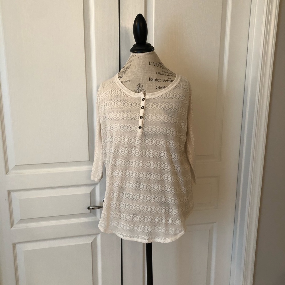 Sheer Boho Henley